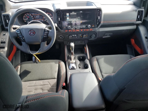 2025 Nissan Frontier PRO-4X with VIN 1N6ED1EK9SN615305, listed as a Copart auction lot 50654625 with 4,083 mi miles and Salvage Title. Bid and sale history available at carsss.com. Image 8.