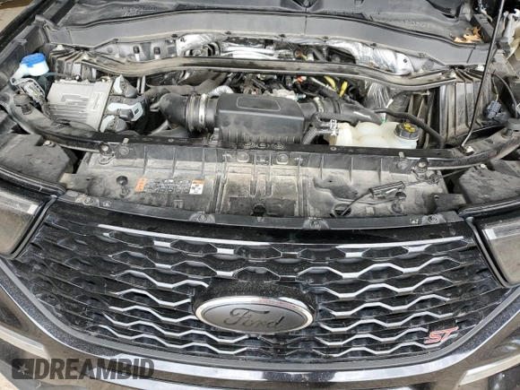 2020 Ford Explorer ST with VIN 1FM5K8GCXLGA41094, listed as a Copart auction lot 46033285 with 47,039 mi miles and Salvage Title. Bid and sale history available at DreamBid. Image 12.