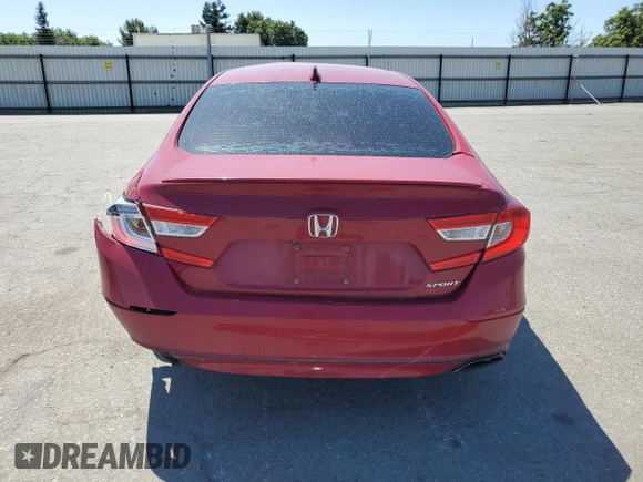 2020 Honda Accord Sport with VIN 1HGCV1F32LA095991, listed as a Copart auction lot 55431085 with 94,532 mi miles and Clean title. Bid and sale history available at DreamBid. Image 6.