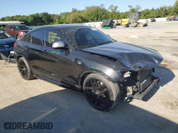 2017 BMW X4 M40i with VIN 5UXXW7C57H0U25271, listed as a Copart auction lot 52867584 with 92,502 mi miles. Bid and sale history available at carsss.com. Image 4.