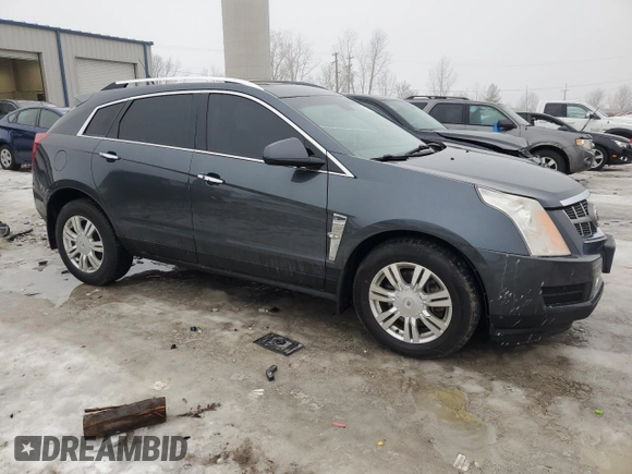 2012 Cadillac SRX Luxury Collection with VIN 3GYFNDE3XCS562615, listed as a Copart auction lot 43024405 with Not Provided miles and Clean Title. Bid and sale history available at carsss.com. Image 4.