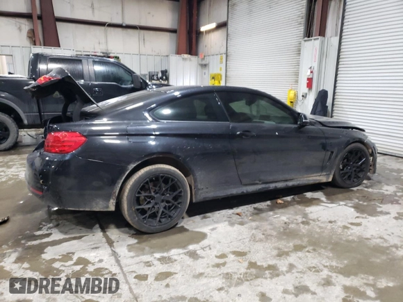 2015 BMW 4 Series 428i xDrive with VIN WBA3N9C59FK247683, listed as a Copart auction lot 41678035 with 81,850 mi miles and Salvage title. Bid and sale history available at DreamBid. Image 3.