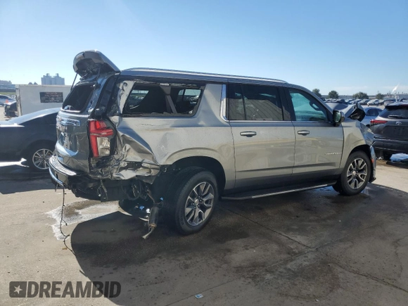 2024 Chevrolet Suburban LS with VIN 1GNSCBKD3RR252188, listed as a Copart auction lot 76882484 with 11,997 mi miles and Salvage Title. Bid and sale history available at DreamBid. Image 3.