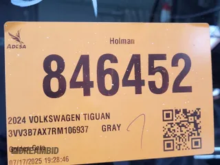 2024 Volkswagen Tiguan SE z VIN 3VV3B7AX7RM106937, wystawiony jako IAAI lot #42845192 z przebiegiem 32 134 mil mil oraz . Historia ofert i sprzedaży dostępna na DreamBid. Obrazek 2.