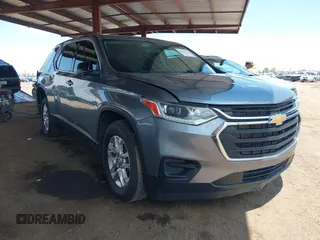 2021 Chevrolet Traverse LS with VIN 1GNERFKW3MJ138347, listed as a IAAI auction lot 42433171 with 59,226 mi miles and . Bid and sale history available at DreamBid. Image 1.