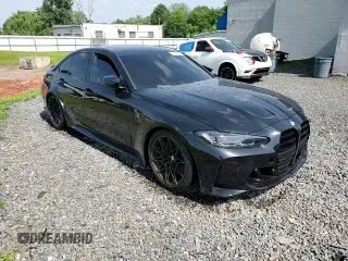 2024 BMW M3 Competition with VIN WBS33AY07RFR51488, listed as a Copart auction lot 61387385 with Not provided miles and Salvage title. Bid and sale history available at DreamBid. Image 14.
