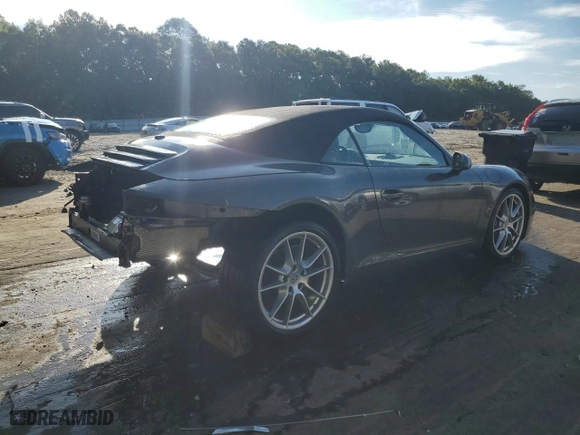 2015 Porsche 911 Carrera with VIN WP0CA2A96FS137122, listed as a Copart auction lot 71247834 with 50807 miles and Salvage Title. Bid and sale history available at carsss.com. Image 3.
