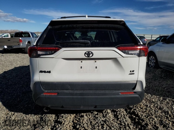 2019 Toyota RAV4 LE with VIN JTMF1RFV7KJ002386, listed as a Copart auction lot 44588305 with 100,972 mi miles and Salvage Title. Bid and sale history available at DreamBid. Image 6.