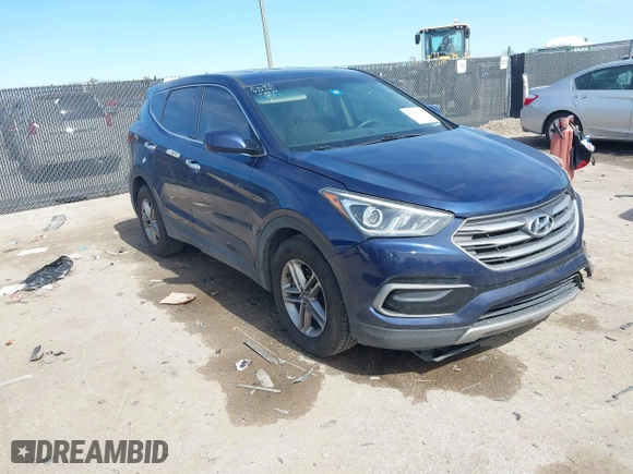 2017 Hyundai Santa Fe Sport 2.4L with VIN 5XYZT3LBXHG491583, listed as a IAAI auction lot 41687859 with 77,279 mi miles. Bid and sale history available at carsss.com. Image 1.