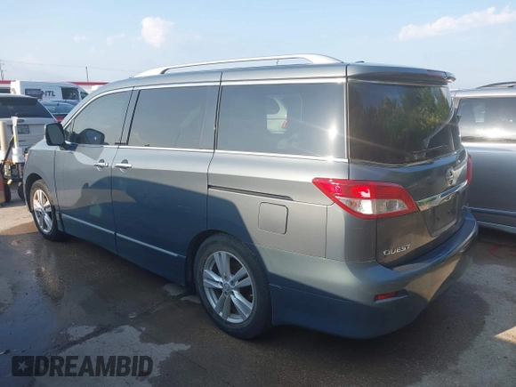 2012 Nissan Quest LE z VIN JN8AE2KP3C9045711, wystawiony jako IAAI lot #42403126 z przebiegiem 144 961 mil mil oraz . Historia ofert i sprzedaży dostępna na DreamBid. Obrazek 3.