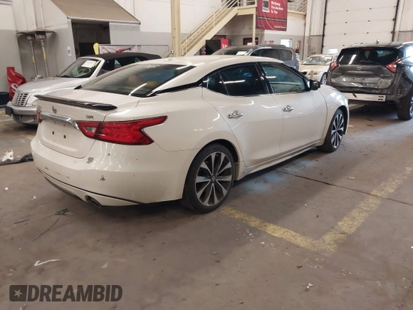 2016 Nissan Maxima SL with VIN 1N4AA6AP2GC399721, listed as a IAAI auction lot 41818252 with 64,386 mi miles and . Bid and sale history available at DreamBid. Image 4.