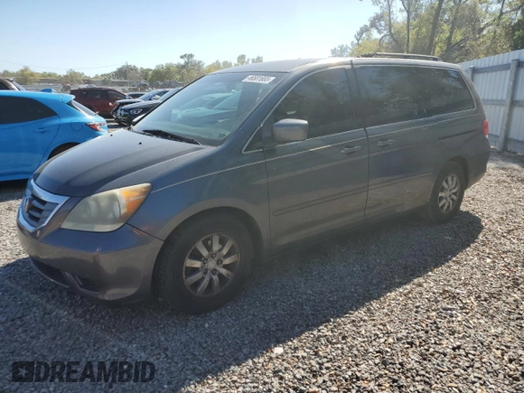 2010 Honda Odyssey EX with VIN 5FNRL3H41AB060928, listed as a Copart auction lot 46581665 with 203,063 mi miles and Salvage Title. Bid and sale history available at carsss.com. Image 1.