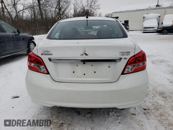 2018 Mitsubishi Mirage G4 SE with VIN ML32F4FJ7JHF15410, listed as a Copart auction lot 88275575 with 20,173 mi miles and Salvage Title. Bid and sale history available at carsss.com. Image 6.