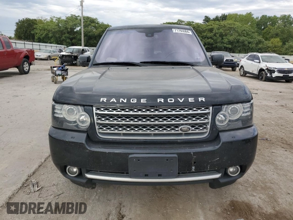2012 Land Rover Range Rover SC with VIN SALMF1E44CA377469, listed as a Copart auction lot 71765504 with 96,648 mi miles and Salvage title. Bid and sale history available at DreamBid. Image 5.