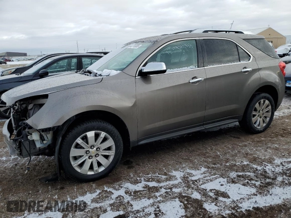2011 Chevrolet Equinox LTZ with VIN 2CNFLGEC6B6372039, listed as a Copart auction lot 46114985 with 149,997 mi miles and Salvage Title. Bid and sale history available at carsss.com. Image 1.