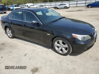 2007 BMW 5 Series 530xi with VIN WBANF73517CY17309, listed as a Copart auction lot 52692025 with 90,817 mi miles and Salvage title. Bid and sale history available at DreamBid. Image 4.