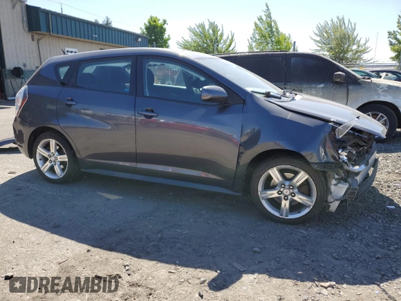 2010 Pontiac Vibe w/1SB with VIN 5Y2SP6E03AZ401054, listed as a Copart auction lot 57532694 with 266,313 mi miles and Salvage Title. Bid and sale history available at carsss.com. Image 4.