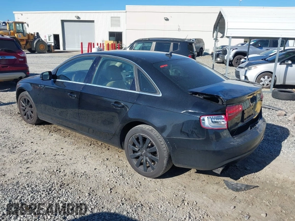 2013 Audi A4 Premium with VIN WAUAFAFL8DA147870, listed as a IAAI auction lot 41690927 with 115,030 mi miles. Bid and sale history available at carsss.com. Image 3.