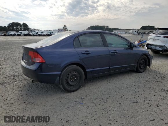 2008 Honda Civic LX with VIN 1HGFA16578L115139, listed as a Copart auction lot 47012465 with 144,960 mi miles and Salvage Title. Bid and sale history available at DreamBid. Image 3.