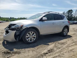 2012 Nissan Murano SL with VIN JN8AZ1MW5CW228015, listed as a Copart auction lot 59703054 with 60,733 mi miles and Salvage Title. Bid and sale history available at carsss.com. Image 1.