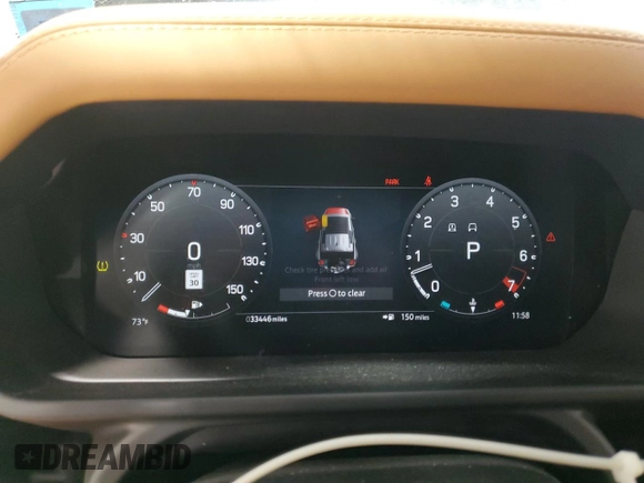 2023 Land Rover Defender X с VIN SALEX7EU8P2140939, выставлен на аукционе Copart как лот 55811195 с пробегом 33 446 миль миль и Списание • Salvage title. История ставок и продаж доступна на DreamBid. Изображение 9.