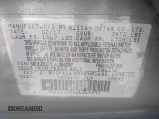 2017 Nissan Note SV с VIN 3N1CE2CP8HL364297, выставлен на аукционе IAAI как лот 42184281 с пробегом 126 135 миль миль и . История ставок и продаж доступна на DreamBid. Изображение 9.