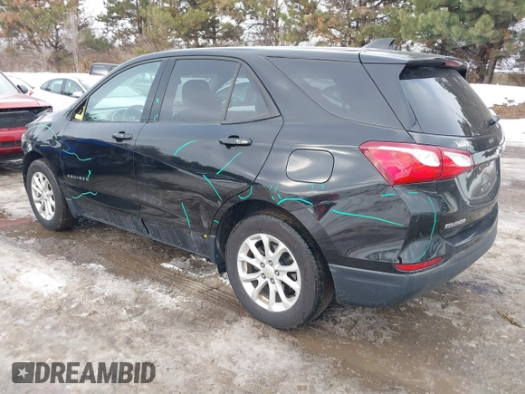 2019 Chevrolet Equinox LS with VIN 2GNAXHEV5K6117738, listed as a IAAI auction lot 41325894 with 102,821 mi miles and . Bid and sale history available at DreamBid. Image 3.
