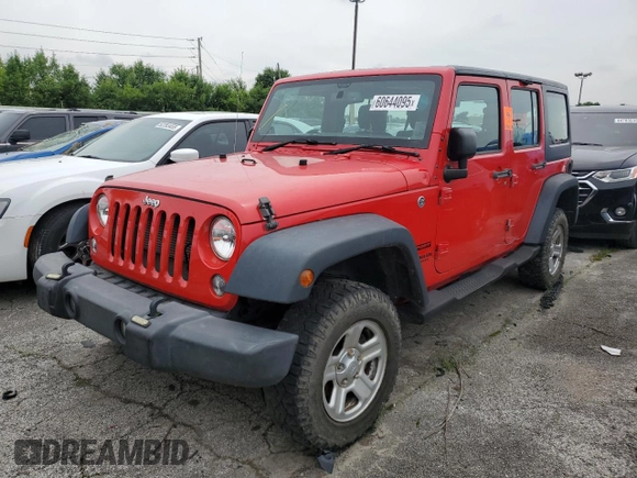 2016 Jeep Wrangler Unlimited Sport RHD z VIN 1C4BJWKG1GL271483, wystawiony jako Copart lot #60644095 z przebiegiem 173 601 mil mil oraz Czysty tytuł • Clean title. Historia ofert i sprzedaży dostępna na DreamBid. Obrazek 1.