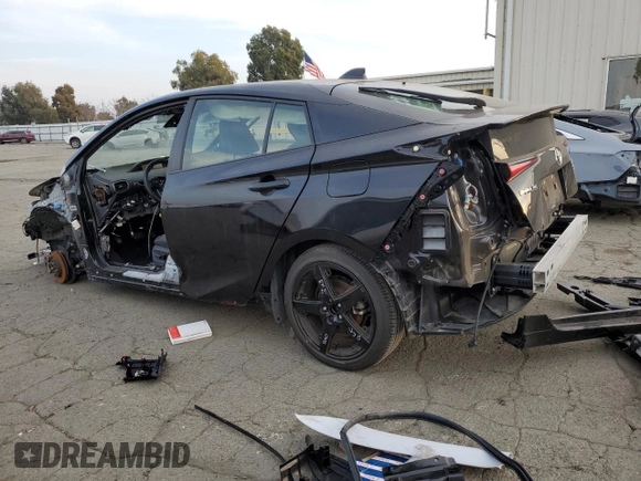 2022 Toyota Prius L Eco with VIN JTDKAMFU5N3178936, listed as a Copart auction lot 84766234 with 18,462 mi miles and Salvage Title. Bid and sale history available at carsss.com. Image 2.