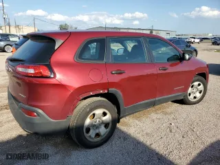 2017 Jeep Cherokee Sport with VIN 1C4PJLAB6HW527546, listed as a Copart auction lot 49842695 with 289,214 mi miles and Clean Title. Bid and sale history available at carsss.com. Image 3.