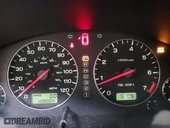 2004 Subaru Legacy Outback L.L. Bean with VIN 4S3BH806247634783, listed as a Copart auction lot 51282225 with 128,004 mi miles and Salvage title. Bid and sale history available at DreamBid. Image 9.