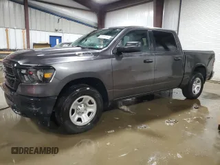 2023 Ram 1500 Tradesman with VIN 1C6SRFGT1PN668413, listed as a Copart auction lot 58084154 with 17,165 mi miles and Salvage title. Bid and sale history available at DreamBid. Image 1.