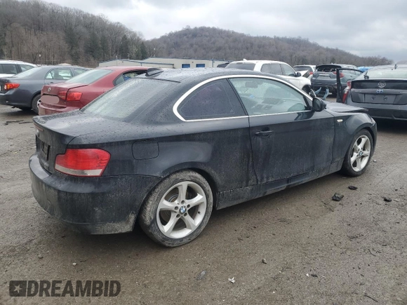 2011 BMW 1 Series 128i with VIN WBAUP9C54BVL89477, listed as a Copart auction lot 44921245 with 135,546 mi miles and Salvage title. Bid and sale history available at DreamBid. Image 3.