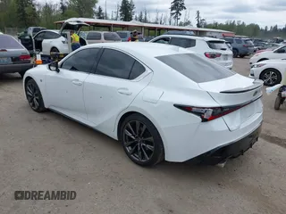 2023 Lexus IS 350 F Sport with VIN JTHGZ1E22P5029273, listed as a IAAI auction lot 42141081 with 24,798 mi miles and . Bid and sale history available at DreamBid. Image 3.