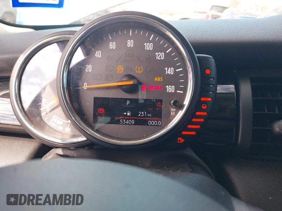 2017 MINI Hardtop 4 Door Cooper with VIN WMWXU1C53H2E17614, listed as a IAAI auction lot 41686204 with 53,409 mi miles and . Bid and sale history available at DreamBid. Image 7.