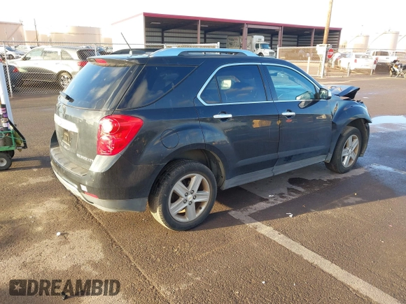2015 Chevrolet Equinox LTZ with VIN 2GNALDEK7F6385870, listed as a IAAI auction lot 41697939 with 80,640 mi miles. Bid and sale history available at carsss.com. Image 4.