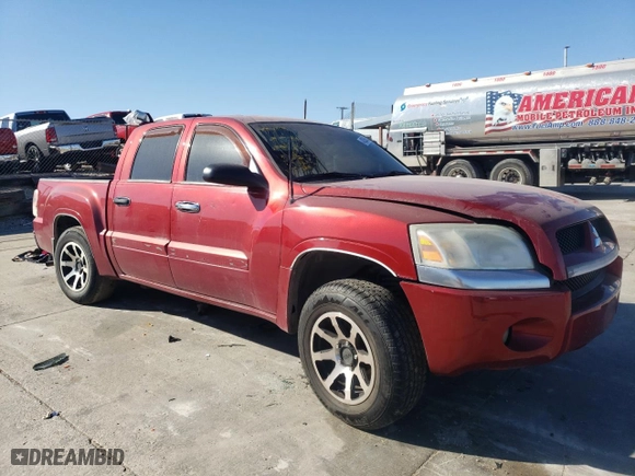 2007 Mitsubishi Raider LS with VIN 1Z7HC28K97S234135, listed as a Copart auction lot 42305605 with 179924 miles and Salvage Title. Bid and sale history available at carsss.com. Image 4.