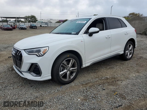 2020 Audi Q3 S line Premium Plus с VIN WA1EECF38L1103850, выставлен на аукционе Copart как лот 50740425 с пробегом 39 327 миль миль и Списание • Salvage title. История ставок и продаж доступна на DreamBid. Изображение 1.