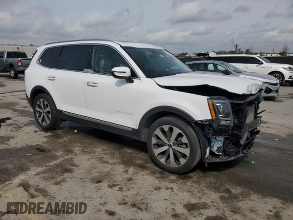 2022 Kia Telluride S with VIN 5XYP64HC8NG291769, listed as a Copart auction lot 47357995 with 41,982 mi miles and Salvage title. Bid and sale history available at DreamBid. Image 4.