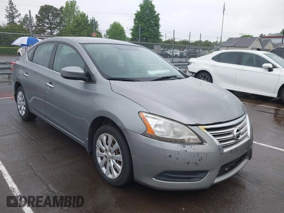 2014 Nissan Sentra S with VIN 3N1AB7AP2EL607775, listed as a IAAI auction lot 42127174 with 163,464 mi miles and . Bid and sale history available at DreamBid. Image 1.