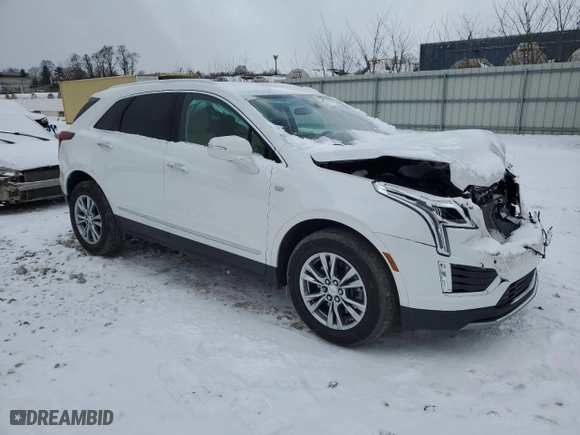 2021 Cadillac XT5 AWD Premium Luxury with VIN 1GYKNDRS4MZ123494, listed as a Copart auction lot 45993755 with 39,126 mi miles and Salvage Title. Bid and sale history available at carsss.com. Image 4.