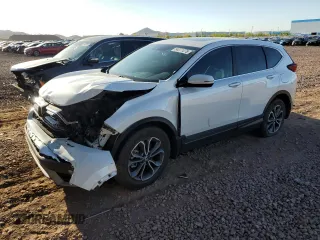 2022 Honda CR-V EX-L with VIN 2HKRW1H81NH404540, listed as a Copart auction lot 54071075 with 18,217 mi miles and Salvage Title. Bid and sale history available at carsss.com. Image 1.