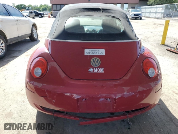2006 Volkswagen Beetle with VIN 3VWPF31Y96M309276, listed as a Copart auction lot 56064684 with Not provided miles and Salvage title. Bid and sale history available at DreamBid. Image 6.