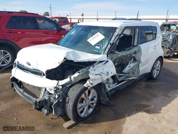 2015 Kia Soul + with VIN KNDJP3A58F7802372, listed as a IAAI auction lot 41280908 with 108,255 mi miles. Bid and sale history available at carsss.com. Image 18.