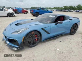 2015 Chevrolet Corvette Z51 3LT with VIN 1G1YM2D76F5103809, listed as a Copart auction lot 63010535 with Not provided miles and Salvage title. Bid and sale history available at DreamBid. Image 1.