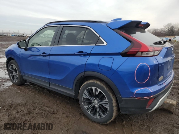 2022 Mitsubishi Eclipse Cross SE with VIN JA4ASWAA0NZ002398, listed as a Copart auction lot 46335975 with 76,116 mi miles and Salvage title. Bid and sale history available at DreamBid. Image 2.