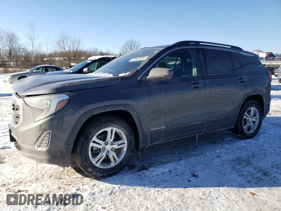 2019 GMC Terrain SLE with VIN 3GKALMEV8KL324816, listed as a Copart auction lot 87807285 with 56,487 mi miles and Salvage Title. Bid and sale history available at carsss.com. Image 1.