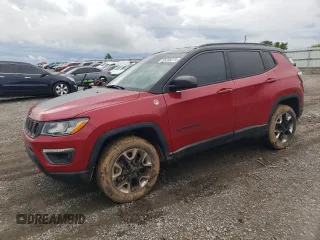 2018 Jeep Compass Trailhawk z VIN 3C4NJDDB3JT343265, wystawiony jako Copart lot #55238275 z przebiegiem 111 691 mil mil oraz Szkoda całkowita • Salvage title. Historia ofert i sprzedaży dostępna na DreamBid. Obrazek 1.