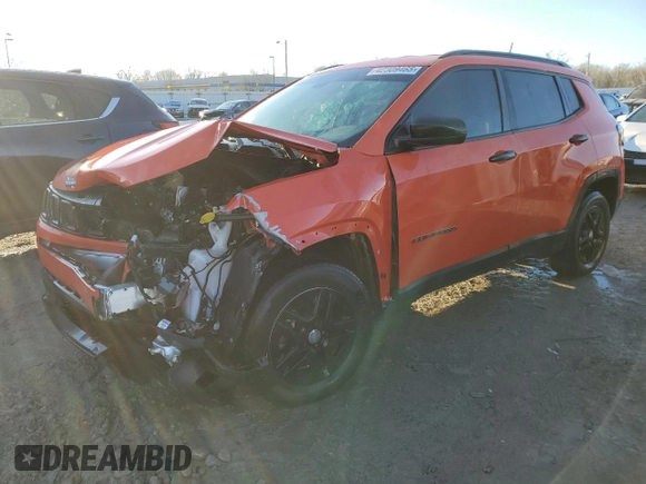 2018 Jeep Compass Sport with VIN 3C4NJCAB4JT226759, listed as a Copart auction lot 42309465 with 121,436 mi miles and Non repairable. Bid and sale history available at DreamBid. Image 1.