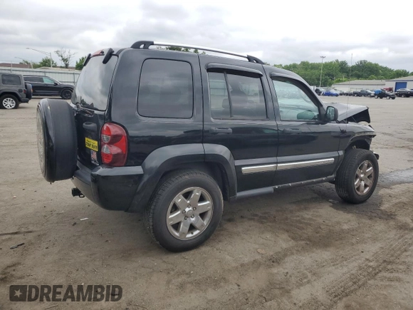 2006 Jeep Liberty Limited with VIN 1J4GL58K36W193043, listed as a Copart auction lot 61285185 with 163,518 mi miles and Salvage title. Bid and sale history available at DreamBid. Image 3.